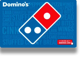 Domino's gift card front