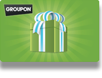 Groupon gift card front